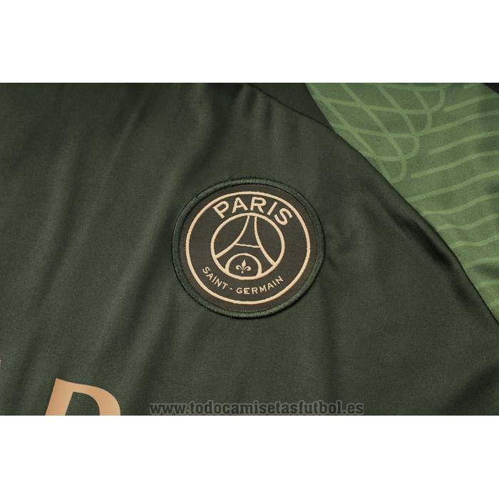 Chandal del Paris Saint-Germain Jordan Manga Corta 2024-2025 Verde - Pantalon Corto